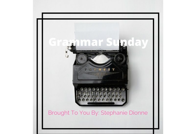 Grammar Sundays: Run-on Sentences And The Comma Splice.