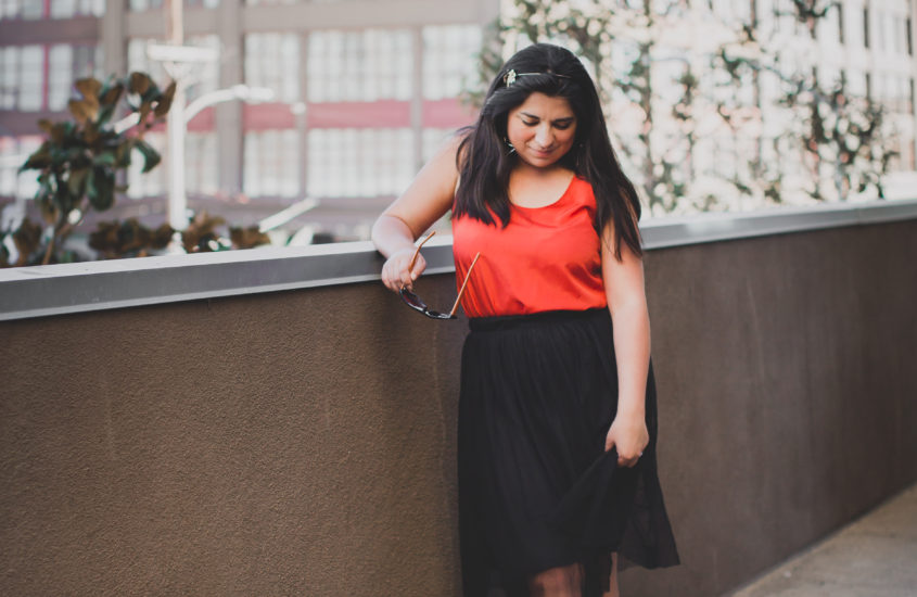 Orange And Black Office Look For Halloween